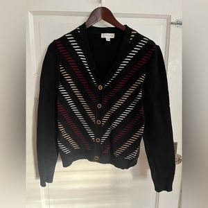 St. John Sport Chevron Cardigan - Small